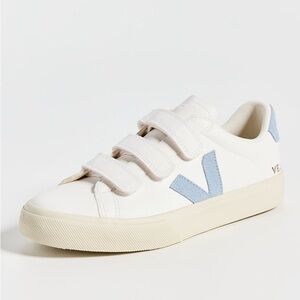 Veja Recife Velcro Sneaker - Size 40 - Extra White/Steel